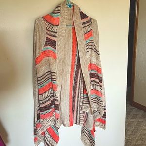Cute Multi Colored Western cardigan Size Medium